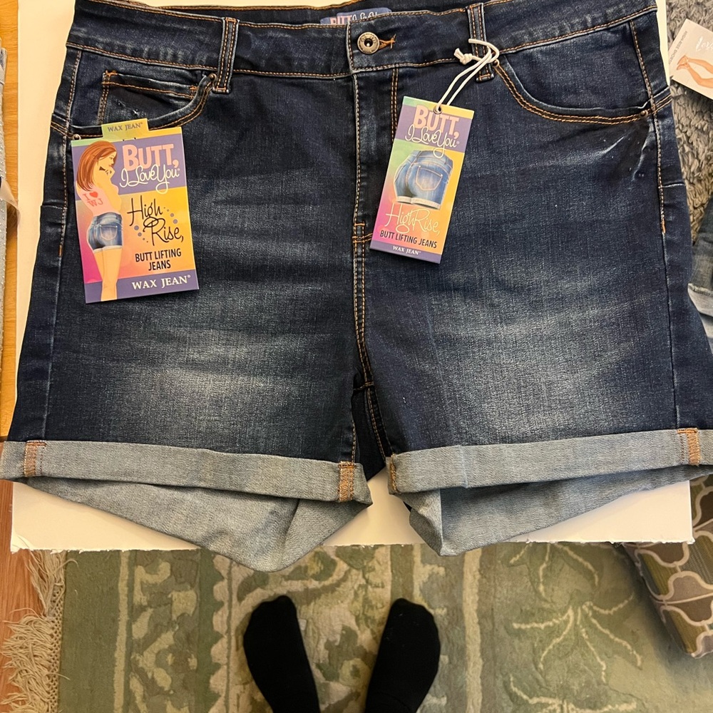 Women's Denim Shorts - Blue